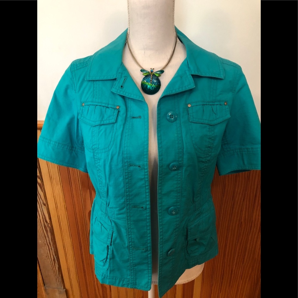 CHICO’S Aqua Safari Jacket